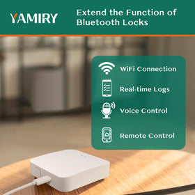 Yamiry YR01/YR05 smart lock with handle for easy, secure entry.