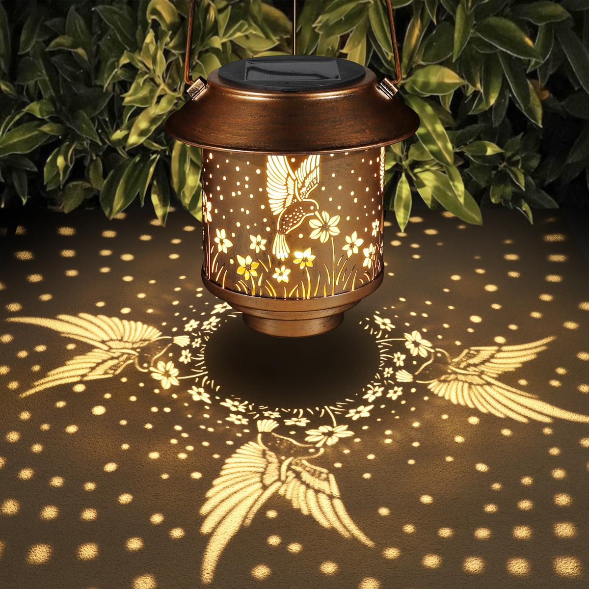 Yamodoor hanging lantern enhances porch and backyard charm.
