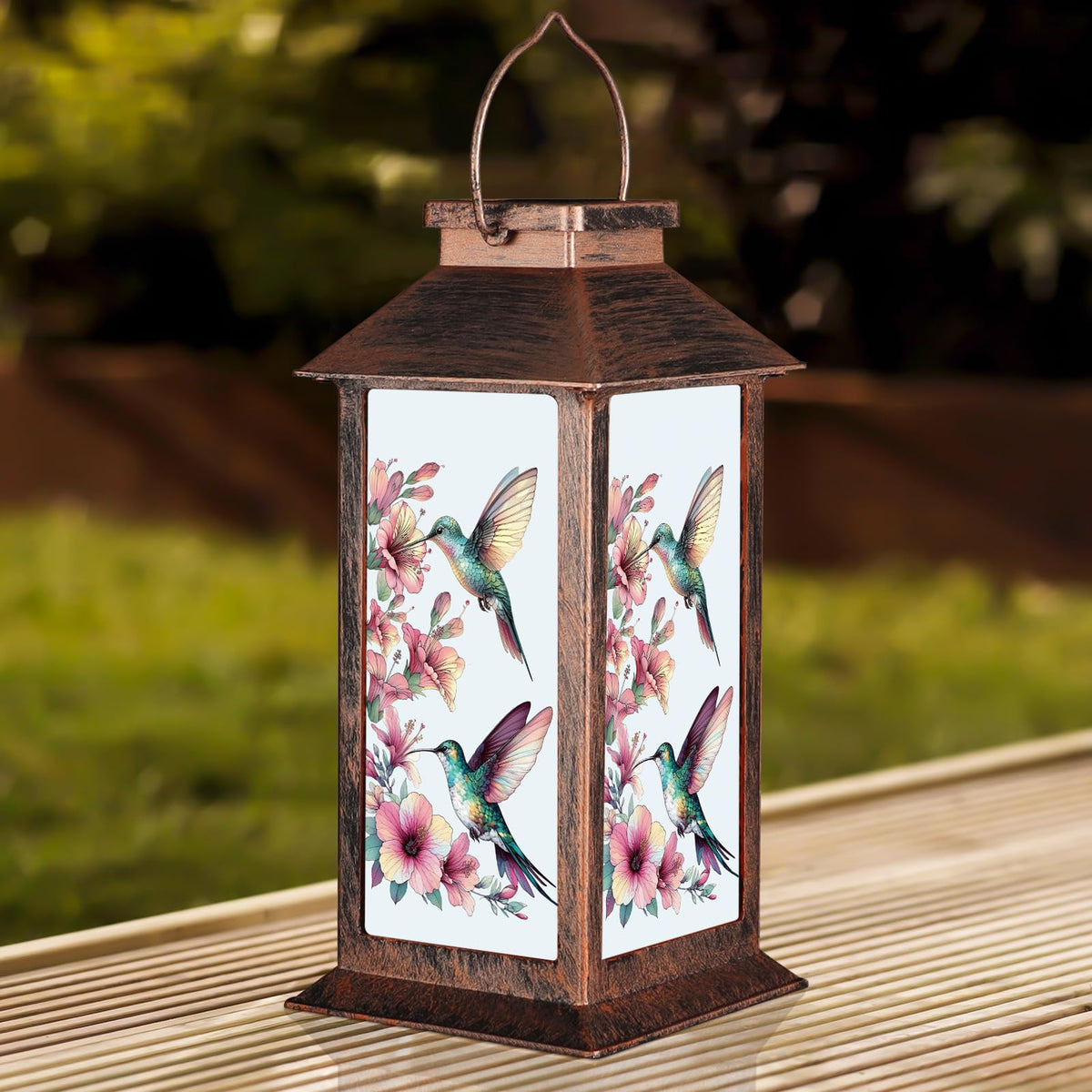 Yamodoor solar lantern provides gentle pathway lighting for outdoor spaces.