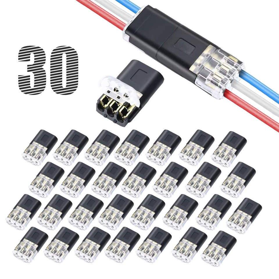 Yancincny 3-pin quick wire connector enables solderless RGB strip hookups for clean color transitions.