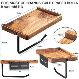 Yangbaga acacia wood tray showcases natural grain for warm, durable storage