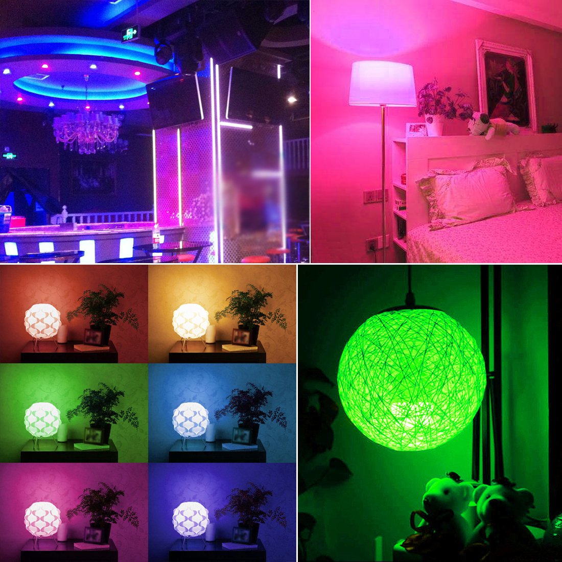 Yangcsl bulb with memory function recalls the last color or mode used.