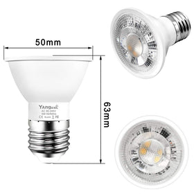 Yangcsl six-pack LED bulbs shown together for multi-room lighting.