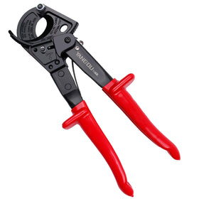 Yangoutool ratchet cable cutter side view showing rugged aluminum body for heavy-duty use.