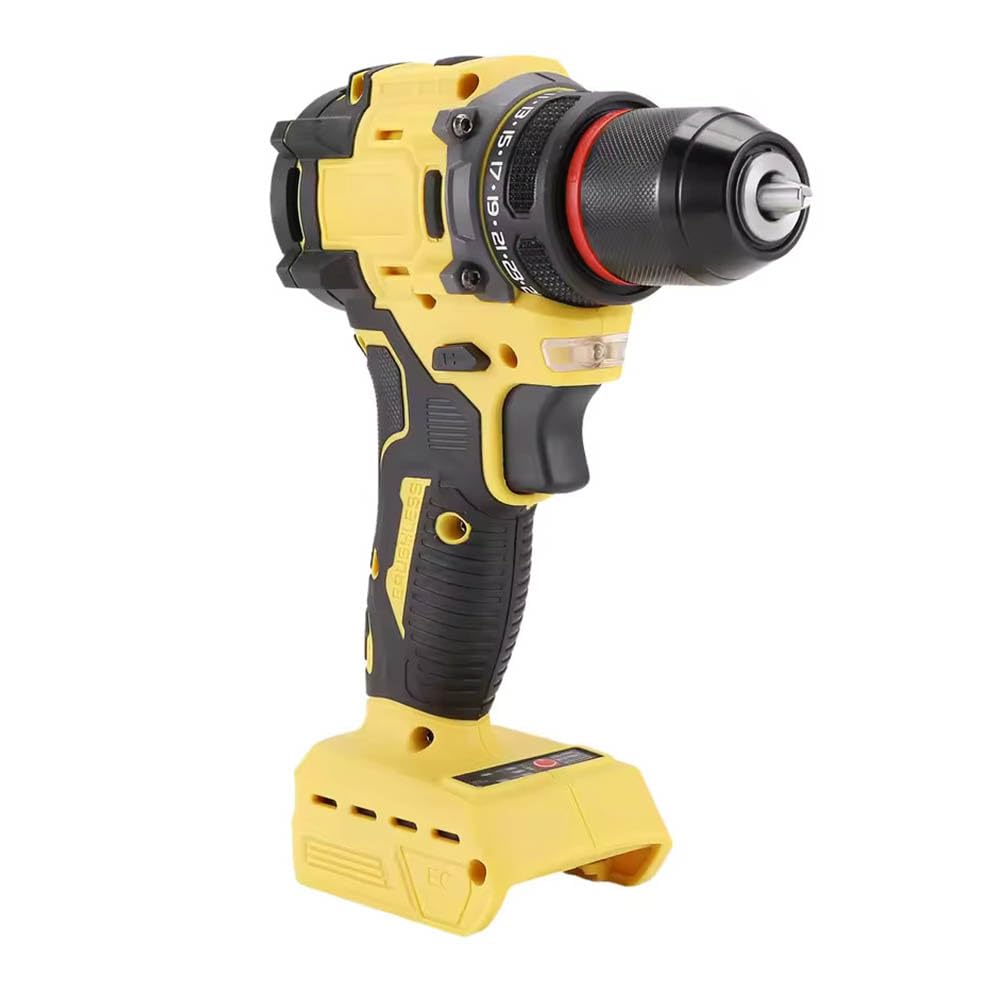 Yangtzone brushless drill driver front view highlights compact, lightweight design for comfortable handling.