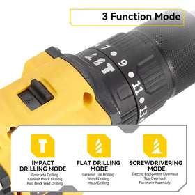 Yangtzone drill driver LED light brightens work areas for precise drilling.