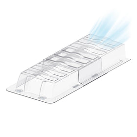 YANWEN sideways vent extender under furniture redirects airflow discreetly.