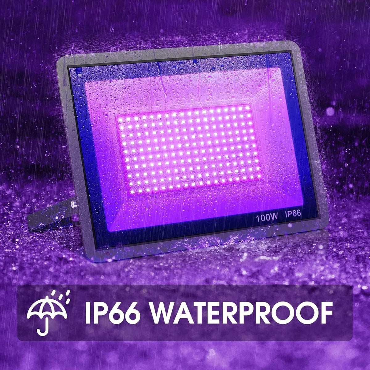 YANYCN 100W blacklight with 120-degree beam for large rooms.