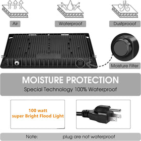 YANYCN 11600 lumen 5000K daylight flood light in use
