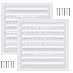 Yaocom 2-pack aluminum gable vent with screen for attic ventilation