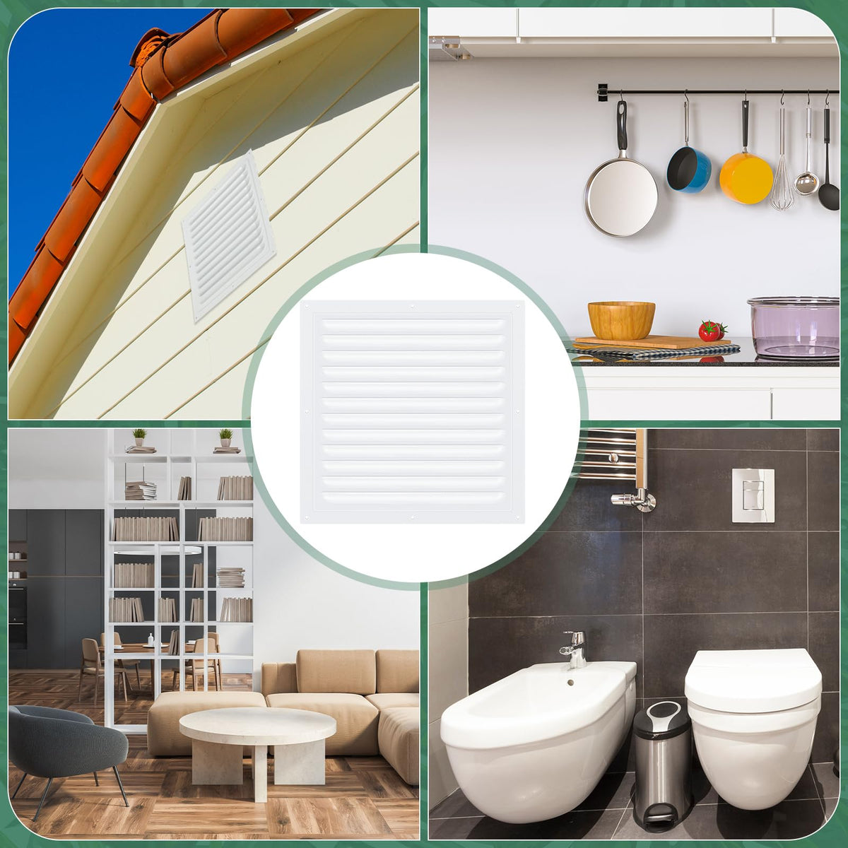Yaocom durable vent suitable for attic, kitchen, and shed installations