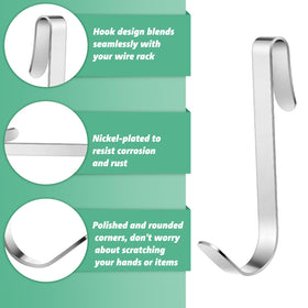 Yaocom J Hook nickel-plated metal construction resists corrosion and wear.