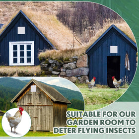 Yaocom built-in white mesh keeps leaves and pests out
