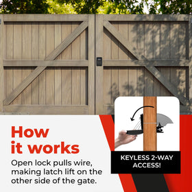 Yardlock Gate Lock weatherproof design keeps outdoor gates secure year-round.