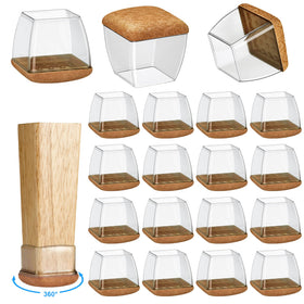 Yarehand chair leg protectors round close-up protect hardwood floors from scratches.