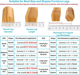 Yarehand round rubber sliders on chair legs reduce noise and movement.
