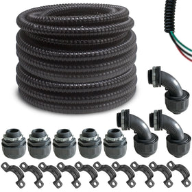 Yariwiz black extra flexible conduit ideal for neat, fast wire routing in tight spaces.