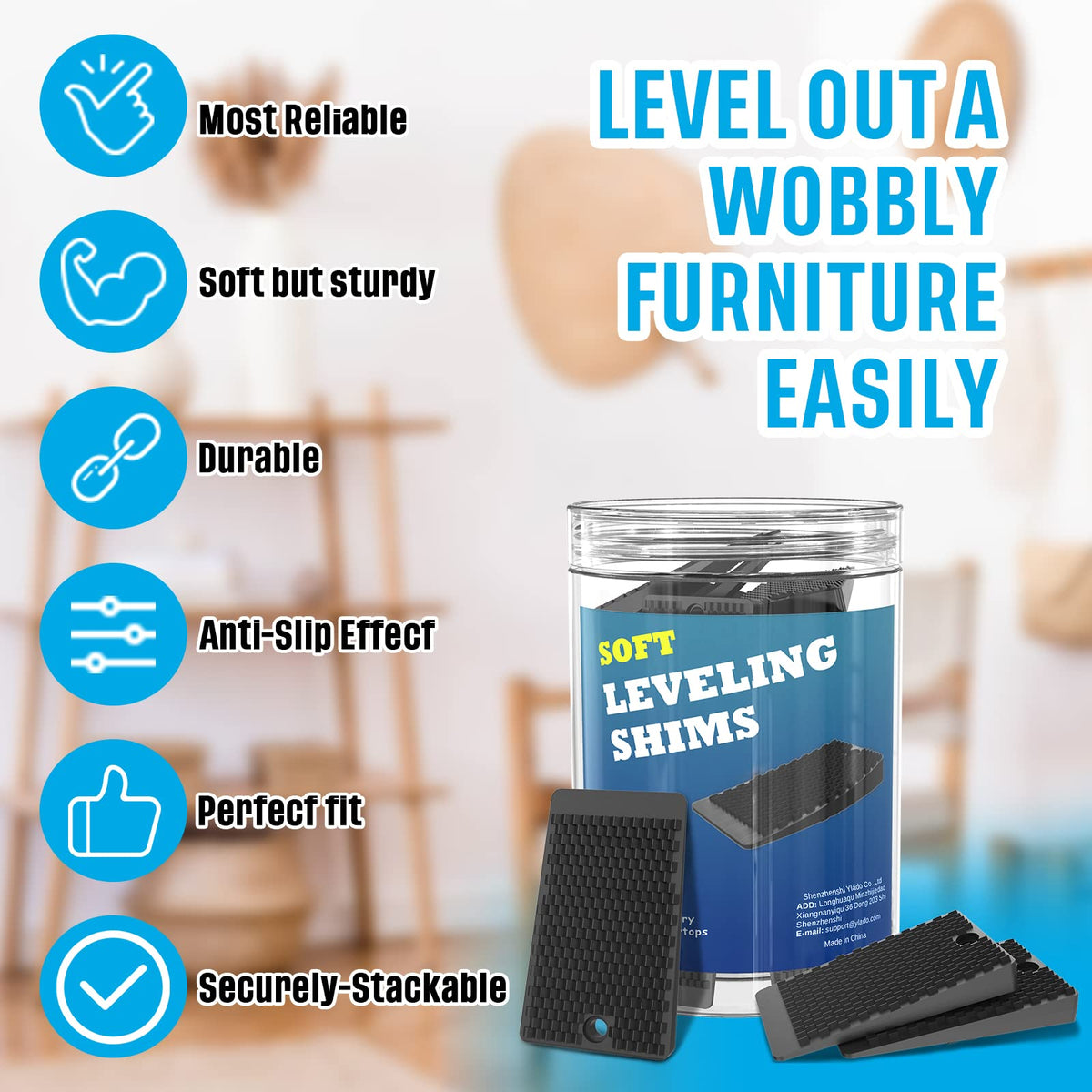 YARKOR refrigerator levelers keep doors aligned and vibrations softer.