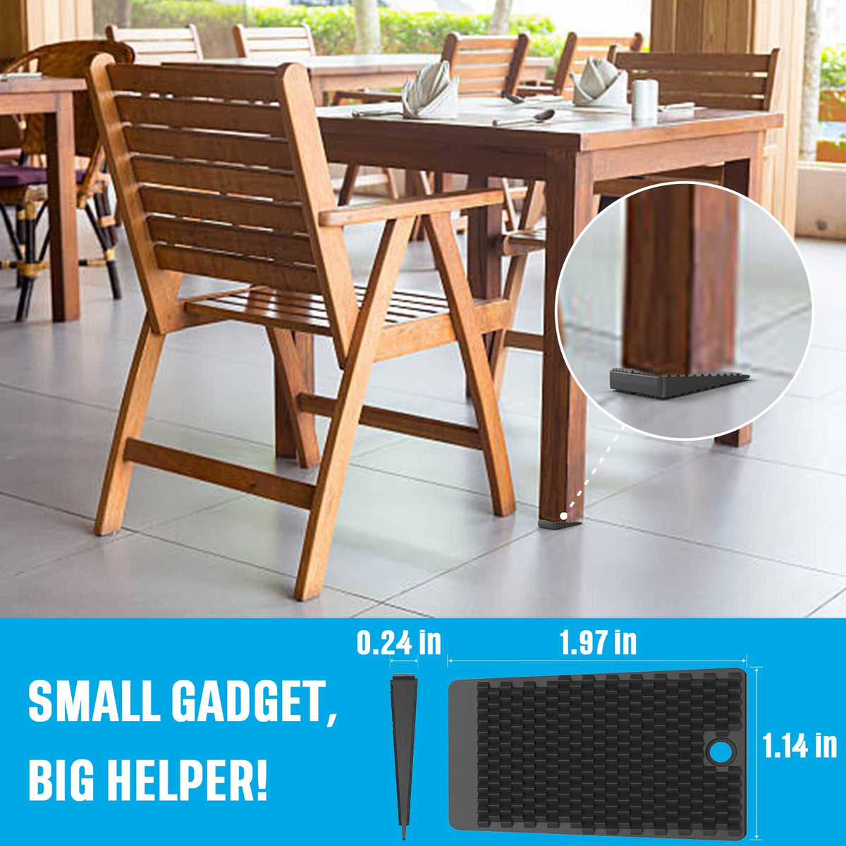 YARKOR toilet shims reduce wobble and protect bathroom floors.