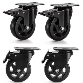 Yarlung 4-inch caster wheels set front view for smooth movement of heavy loads