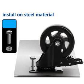 Yarlung double-brake system helps lock wheel and swivel simultaneously