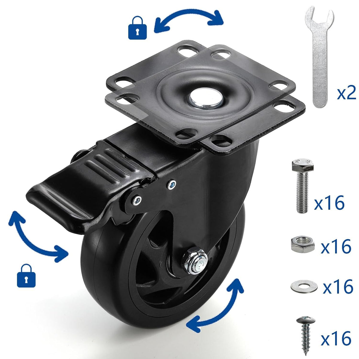 Yarlung PVC wheels deliver quiet operation and floor-friendly rolling