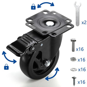 Yarlung PVC wheels deliver quiet operation and floor-friendly rolling