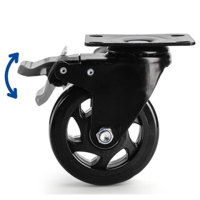 Yarlung swivel plate design enables 360° maneuverability in tight spaces