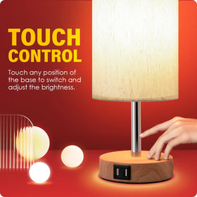 Yarra-Decor set of two bedside lamps for coordinated decor