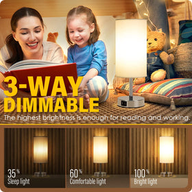 Yarra-Decor touch-control base lamp for quick, silent brightness adjustments.