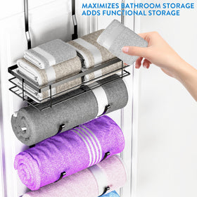 yasali five-tier layout keeps towels organized