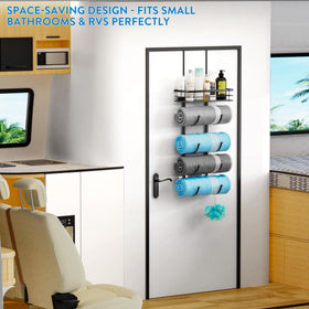 yasali dual fixation with door hooks and adhesive pads for secure hold