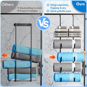yasali towel rack top basket for hand towels and toiletries