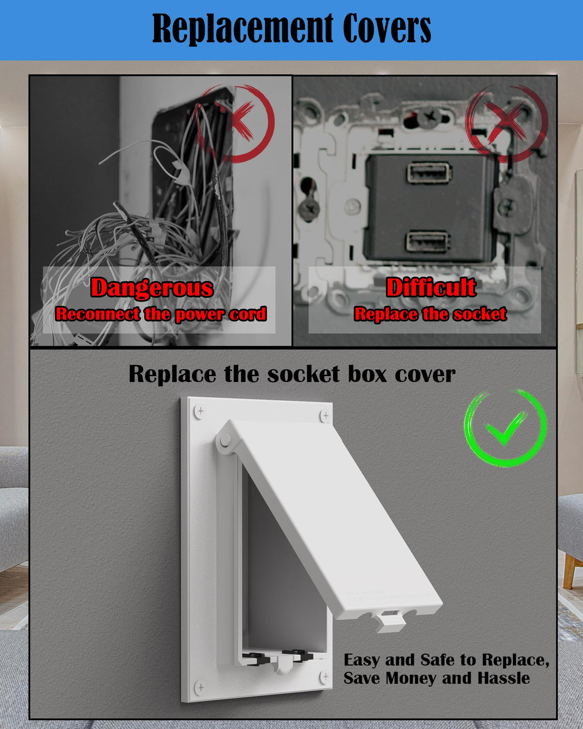 Weatherproof YasAo enclosure cover, transparent material for easy inspection