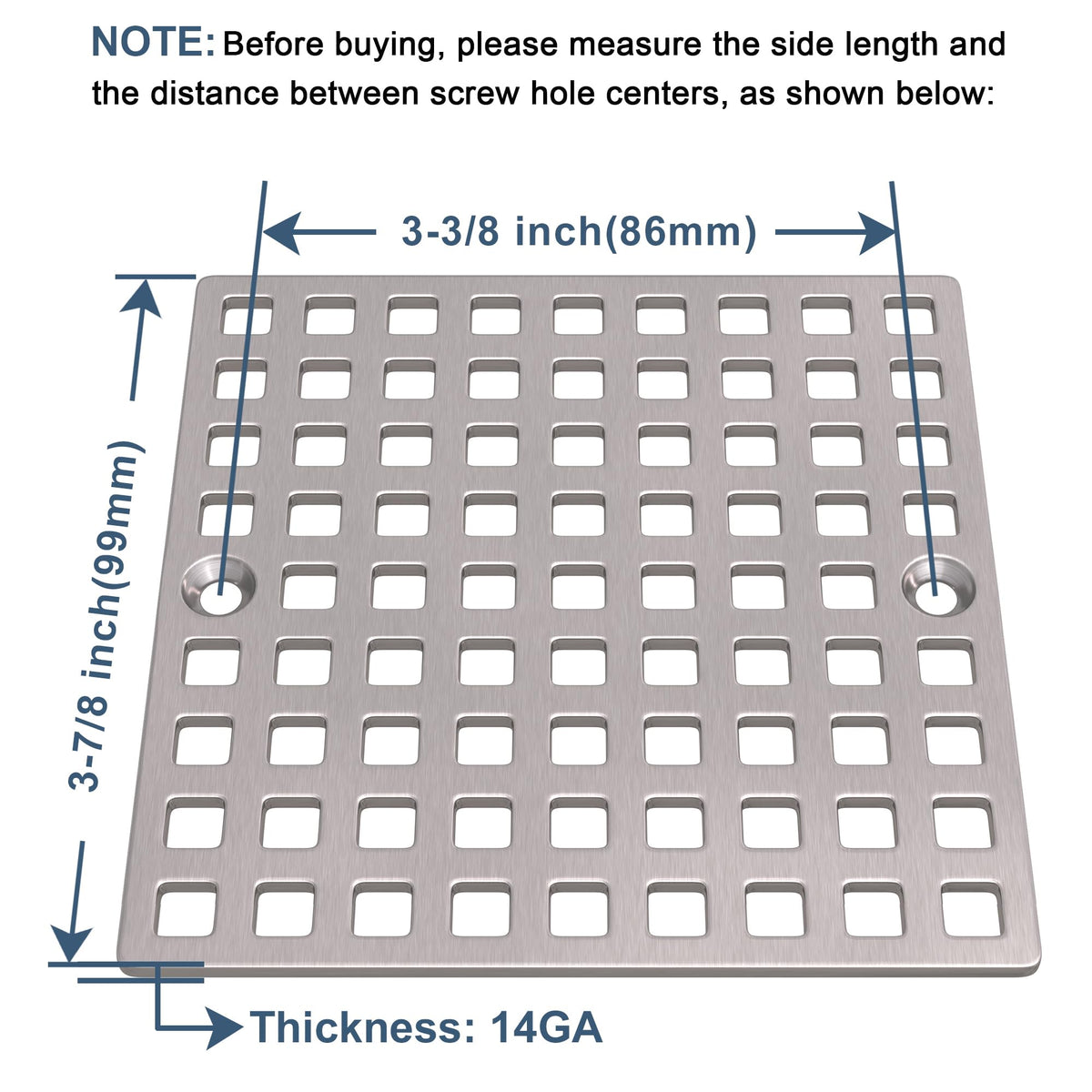 Yaseingoo durable stainless steel drain cover built to withstand daily use