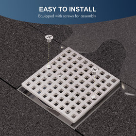 Yaseingoo screw-in drain cover for quick, secure installation