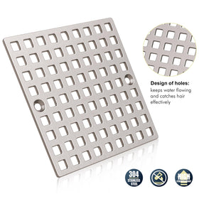 Yaseingoo SUS304 shower drain cover resists corrosion for long-lasting use
