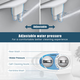 Ultra-thin 0.23-inch profile fits compact toilets