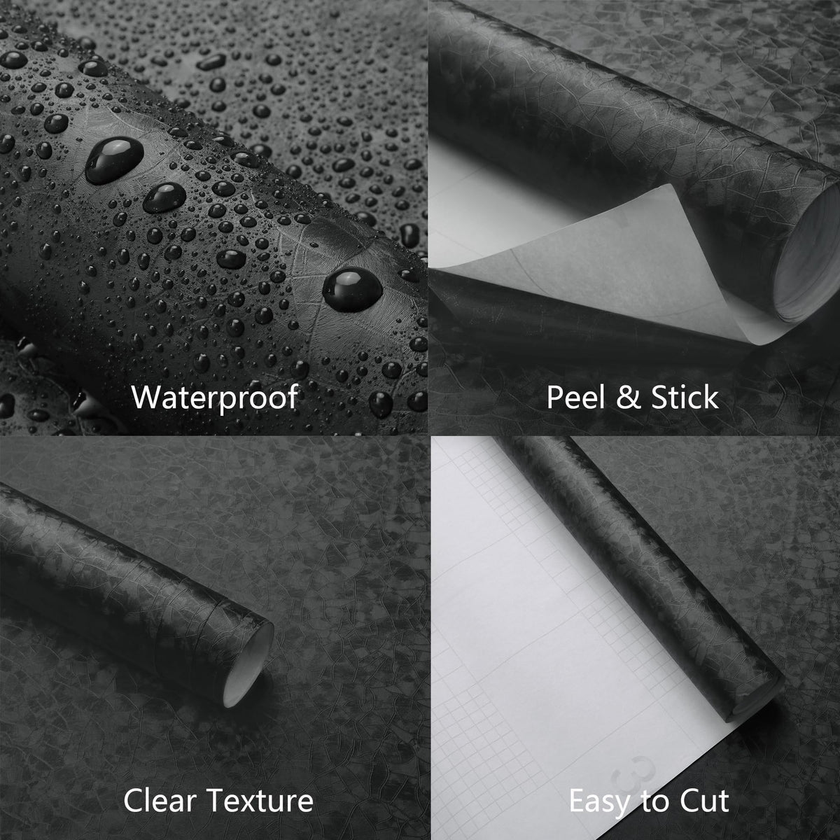 Yasinet waterproof vinyl wallpaper suitable for kitchens and bathrooms