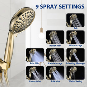 YASINU anti-clog rub-clean nozzles simplify maintenance and resist lime buildup.