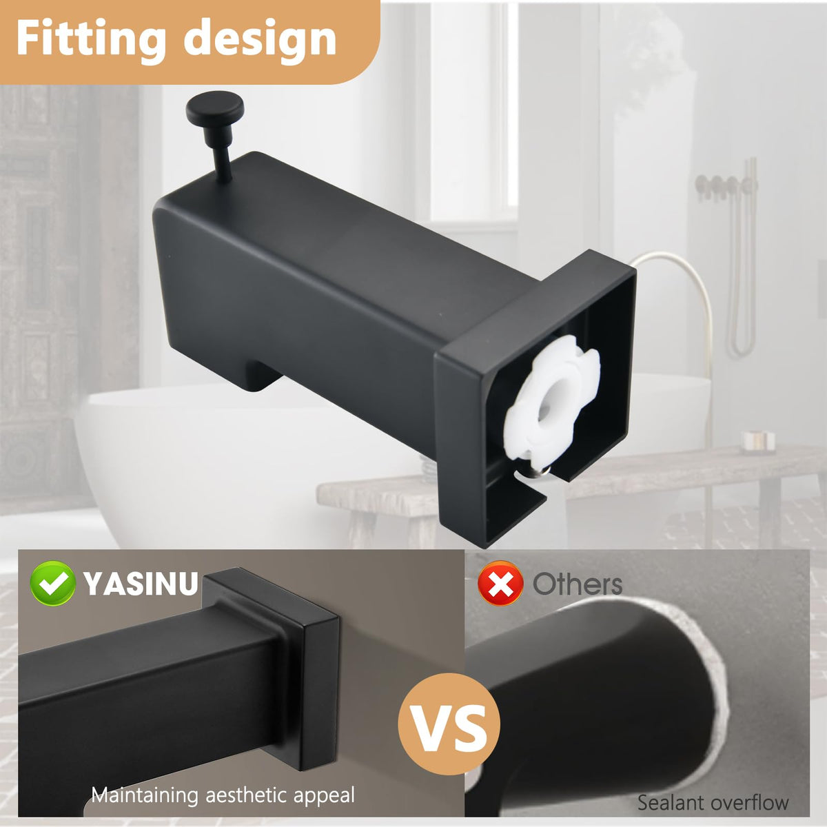 YASINU compatible with 1/2 inch copper pipes for simple installs.