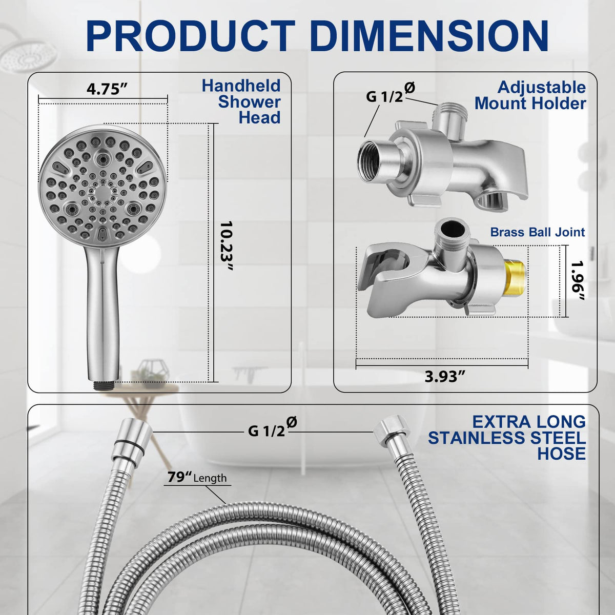 YASINU rub-clean nozzles prevent mineral buildup for effortless maintenance