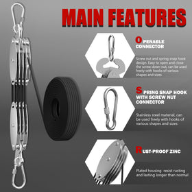 YATOINTO 530lbs pulley block demonstrates strong lifting capacity for heavy loads.