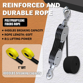 YATOINTO dual strap lift sling 1in x 8ft enables secure attachments.