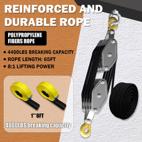 YATOINTO lifting sling 1in 8ft secures shackles or hooks safely.
