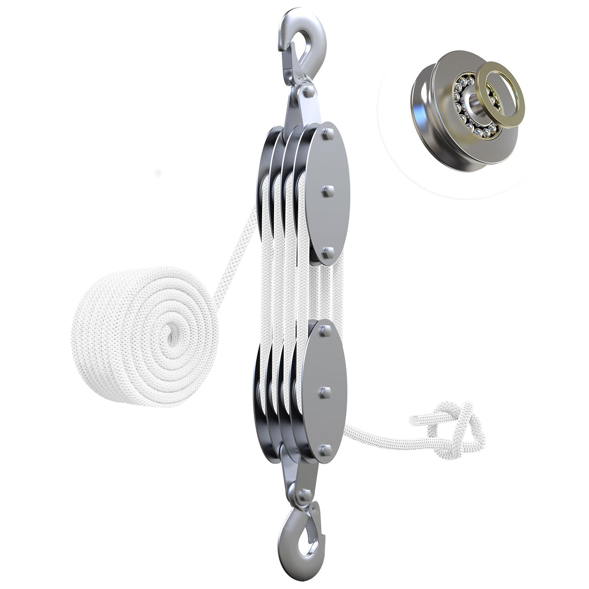 YATOINTO rope pulley hoist 4400lb for smooth heavy lifting in real-world use