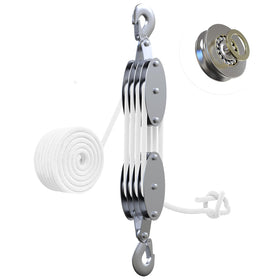 YATOINTO rope pulley hoist 4400lb for smooth heavy lifting in real-world use