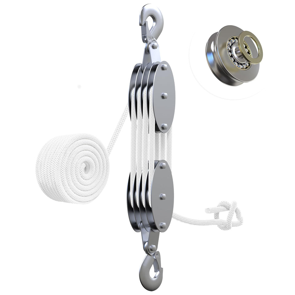 YATOINTO rope pulley hoist 4400lb for smooth heavy lifting in real-world use