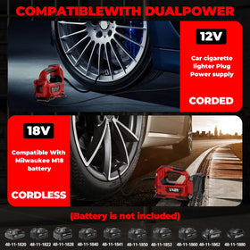 YAWV auto-inflation preset maintains tire pressure at your chosen level.
