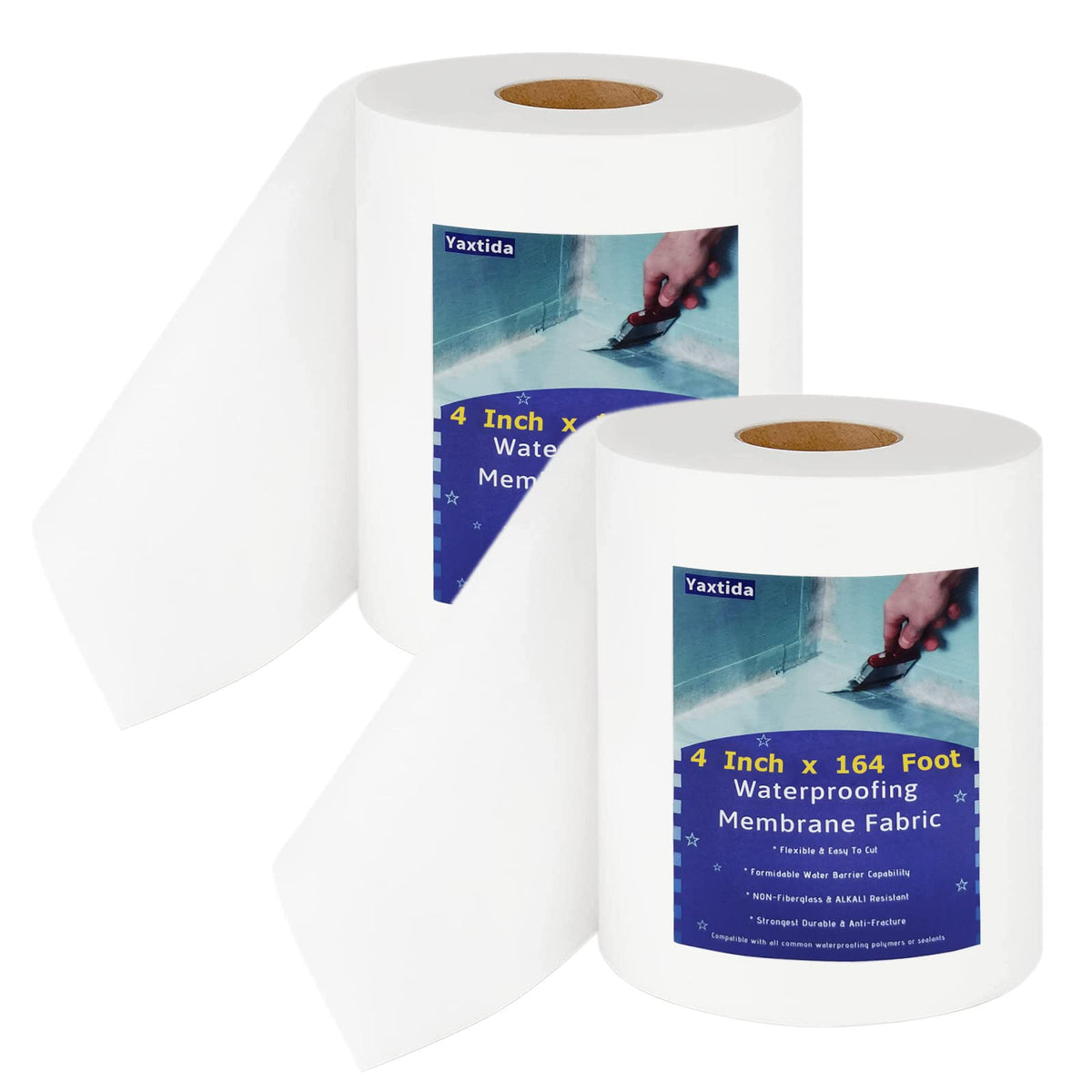 Yaxtida 2-pack 4-inch membrane roll for robust shower waterproofing